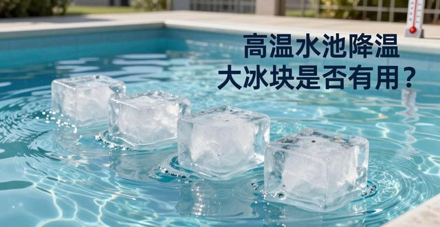 大冰块游泳池降温效果_静安区高温水池降温大冰块_冰块降温实际应用分析